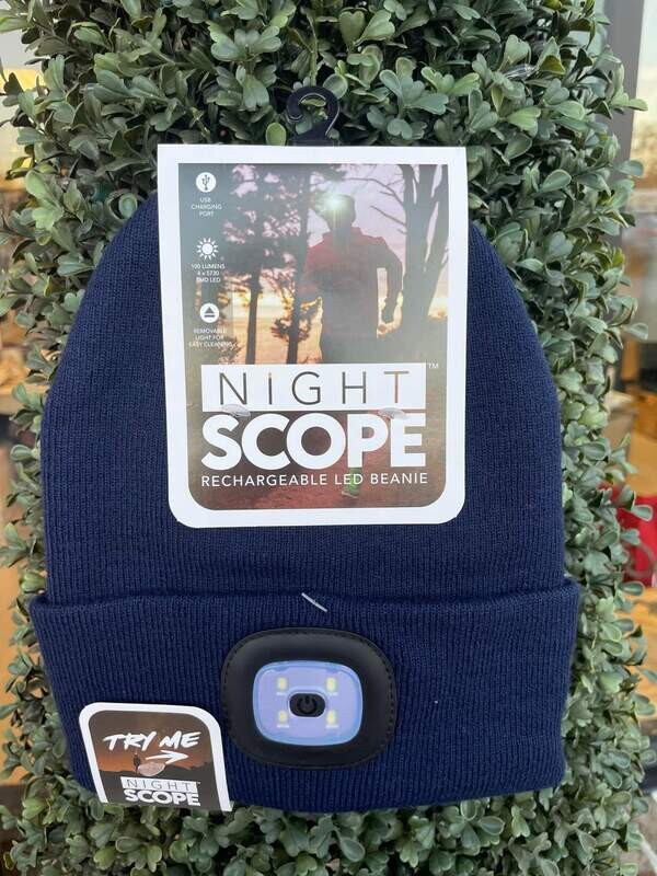 Night Scope Rechargeable LED Beanie 