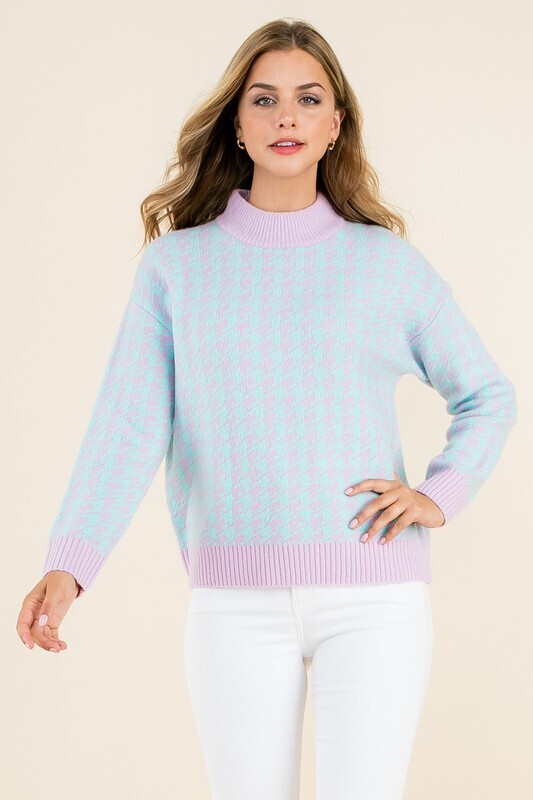 Welcoming Spring Print Sweater