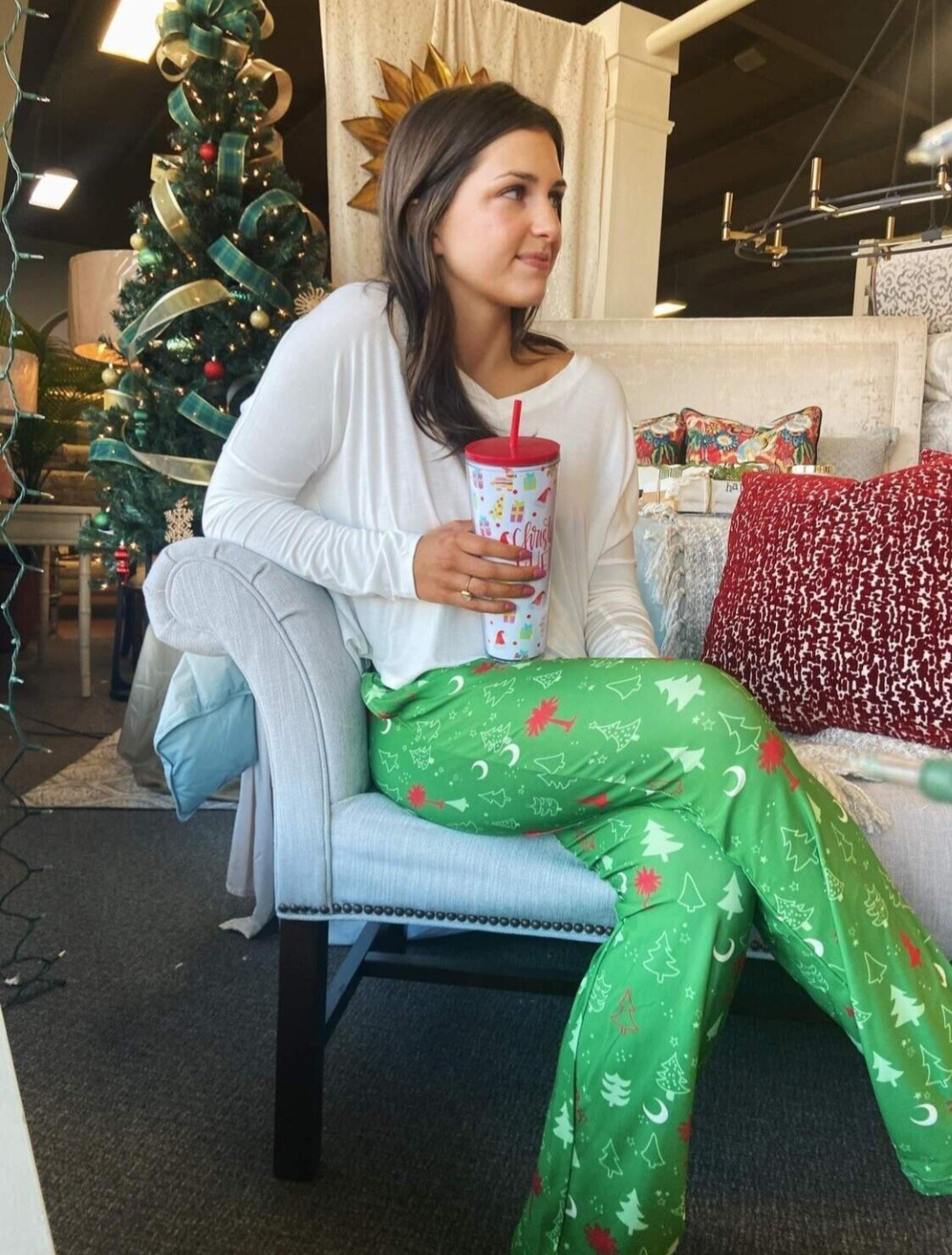 Brief Insanity Pajama Pants- Christmas Palmetto