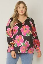 Sweet Promise Floral Top, CURVY