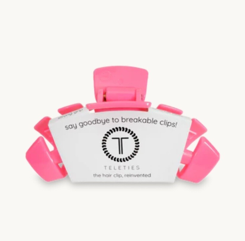 Teleties The Hair Clip - Hot Pink Large