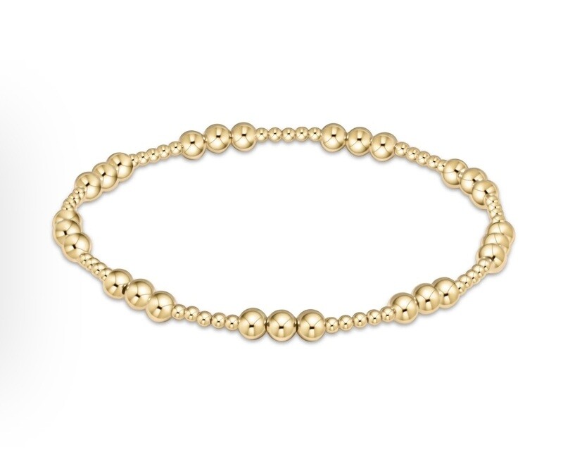 enewton Joy Pattern 4mm Bead Bracelet Gold