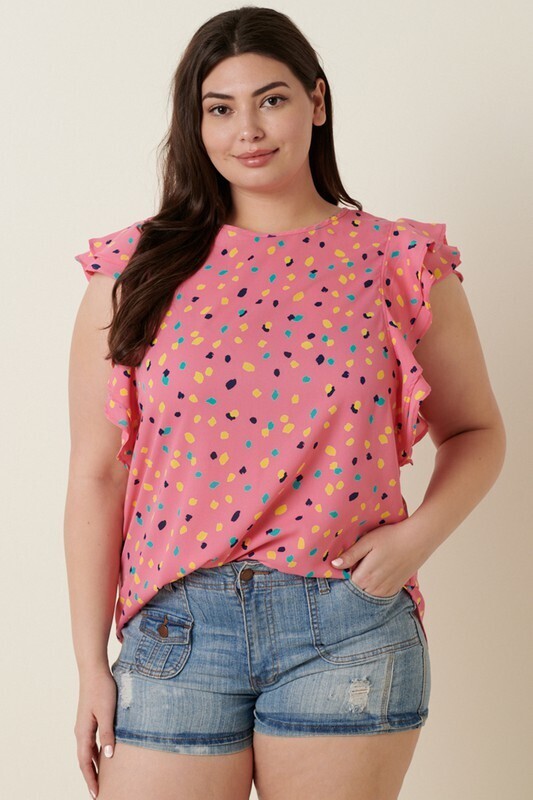 Paint The Town Pink Top, CURVY