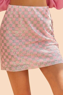 Playin' Games Sequin Skirt