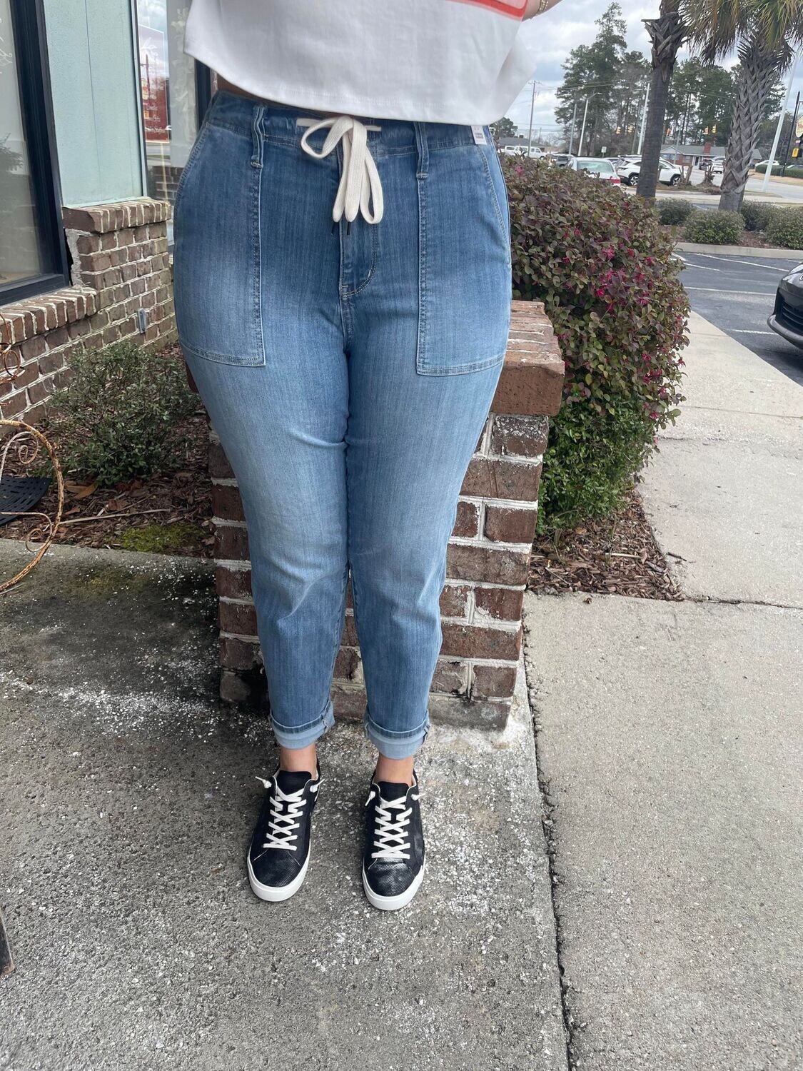 Judy Blue High-Level Hi-Waist Pull On Jogger,CURVY