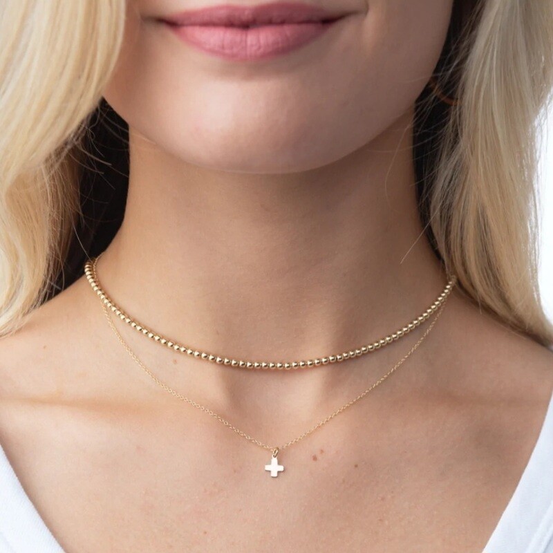 enewton Choker Classic Gold 3mm Bead Necklace