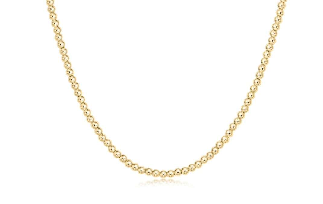 enewton Choker Classic Gold 3mm Bead Necklace