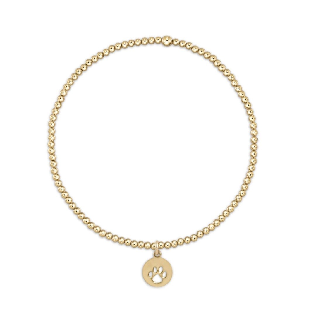 enewton 16&quot; Necklace Gold - Paw Print Small Gold Disc