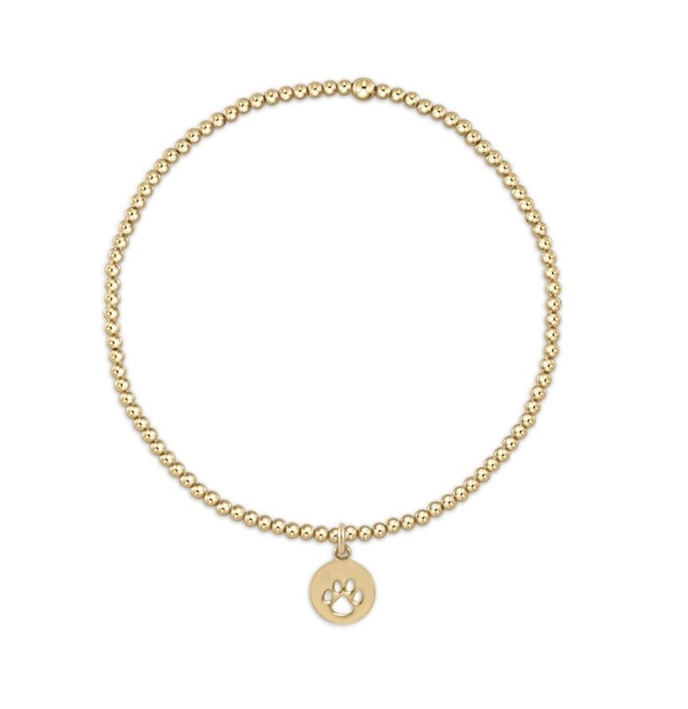 enewton 16&quot; Necklace Gold - Paw Print Small Gold Disc