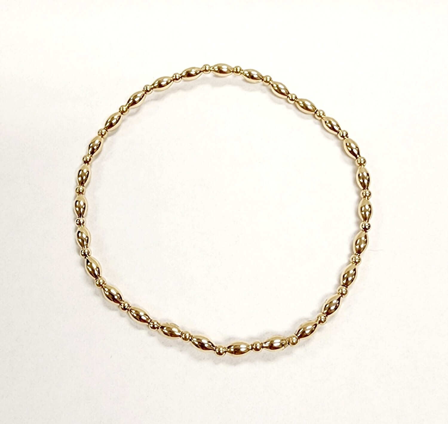 enewton Extends - Harmony Grateful Pattern 2.5mm Bead Bracelet - Gold 