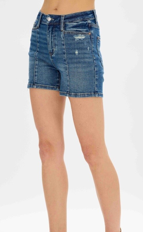 Judy Blue That&#39;s It Hi-Waist Seam Detailing Shorts