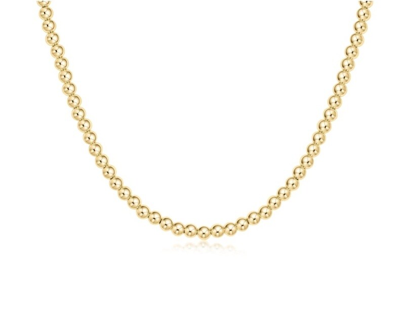 enewton Choker Classic Gold 4mm Bead