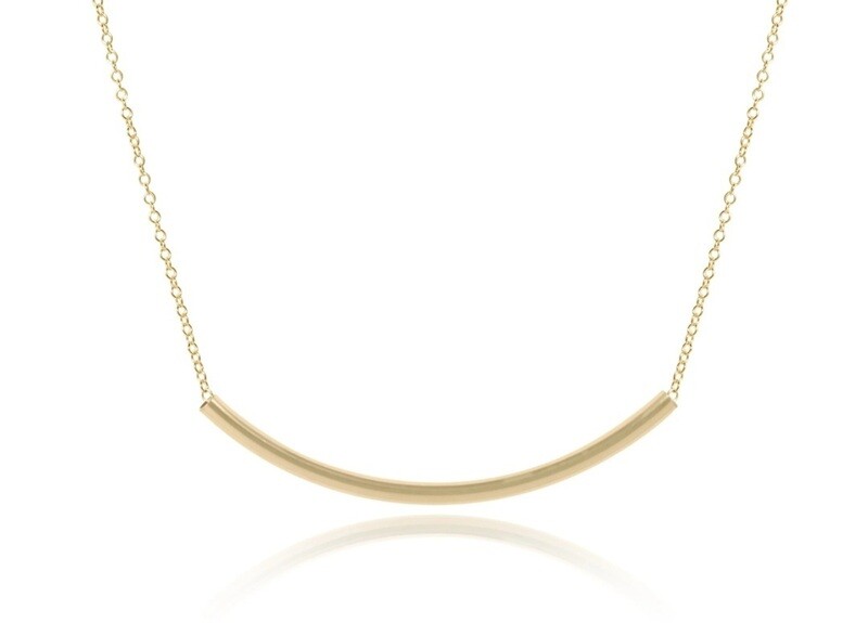 enewton 16&quot; Necklace Gold - Bliss Bar Smooth