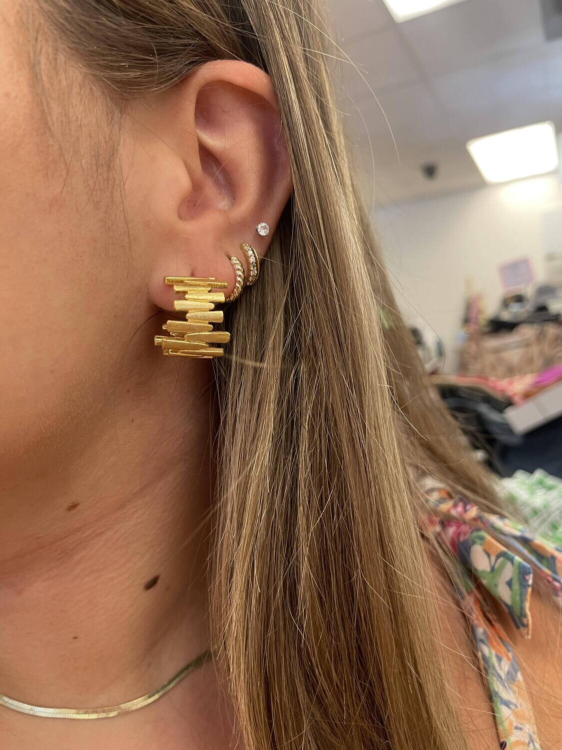 Betty Carre Luzon Tile Shape Earrings