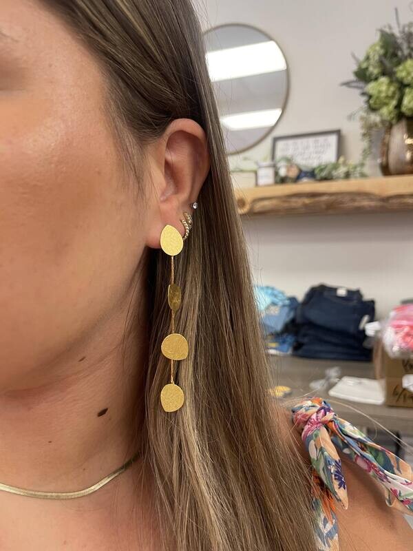 Betty Carre Nadine Four Leaves Earrings