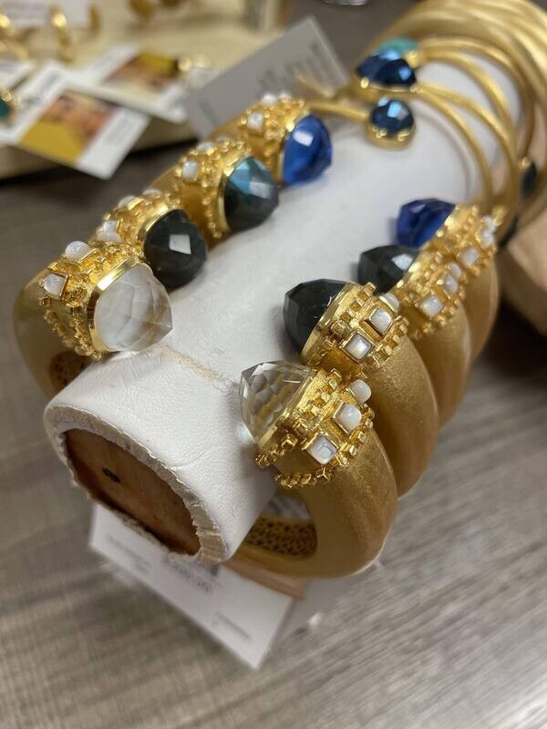 Betty Carre Constanza Hinge Bracelet w/Stones