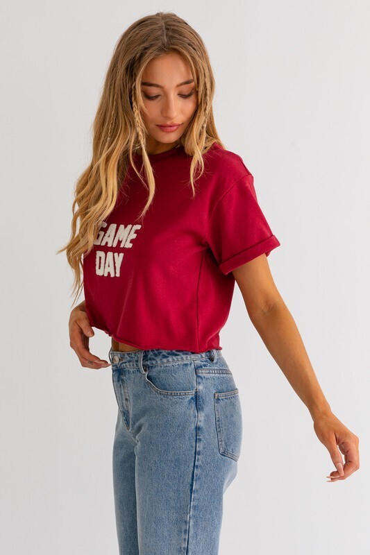 Game Day Flocked Top