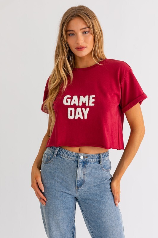 Game Day Flocked Top