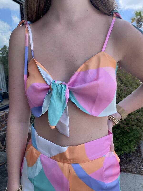 Beautiful Soul Tie Crop Top