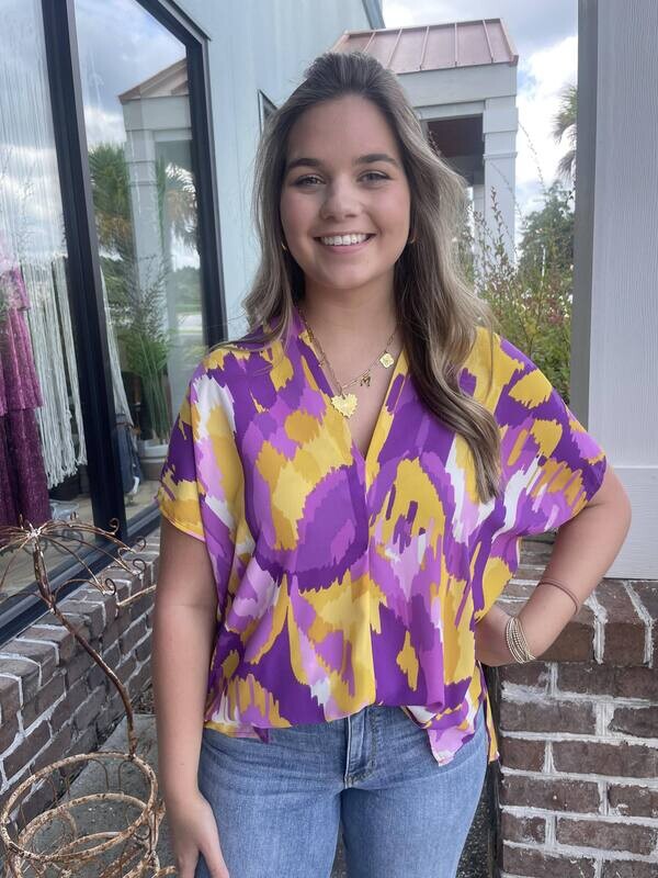 Willow Top CURVY, LSU Spirit