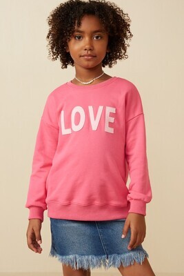 Penda LOVE Patch Sweatshirt, TWEEN