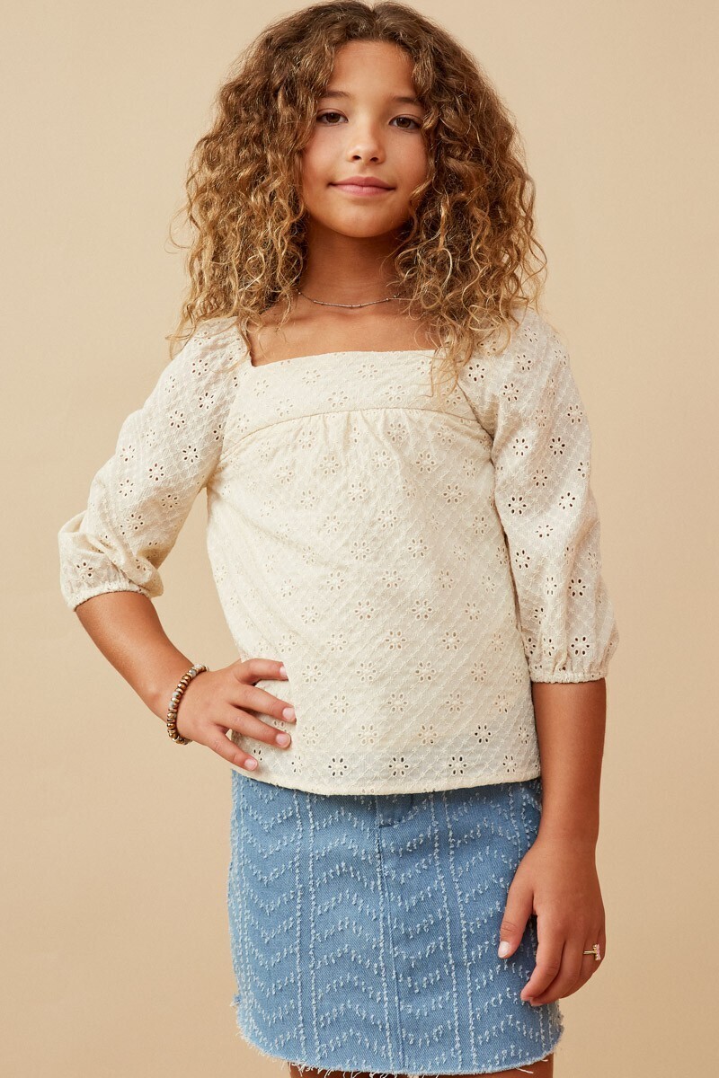 Jamari Eyelet Top, TWEEN