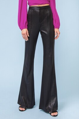 Need You By My Side Faux Leather Flares