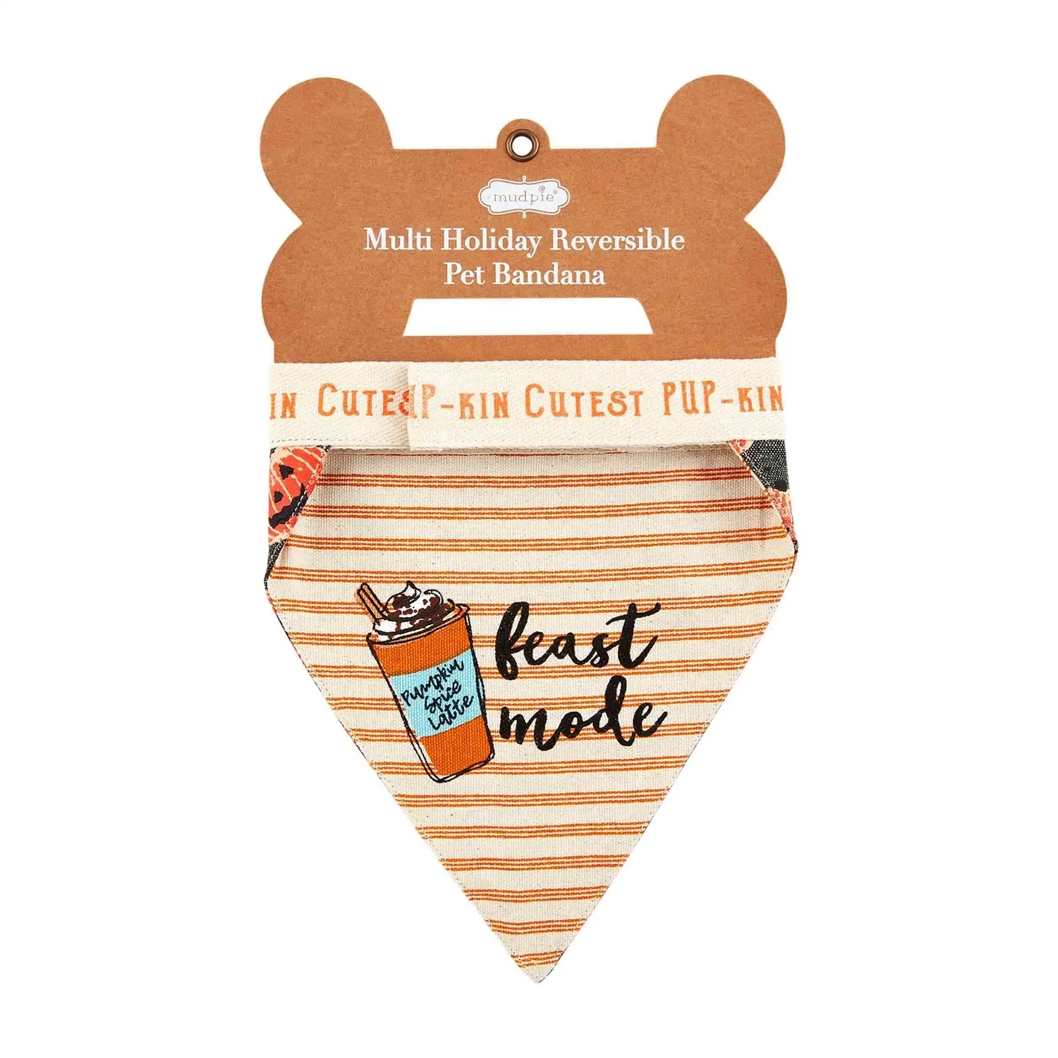 Mud Pie Reversible Holiday Pet Bandana