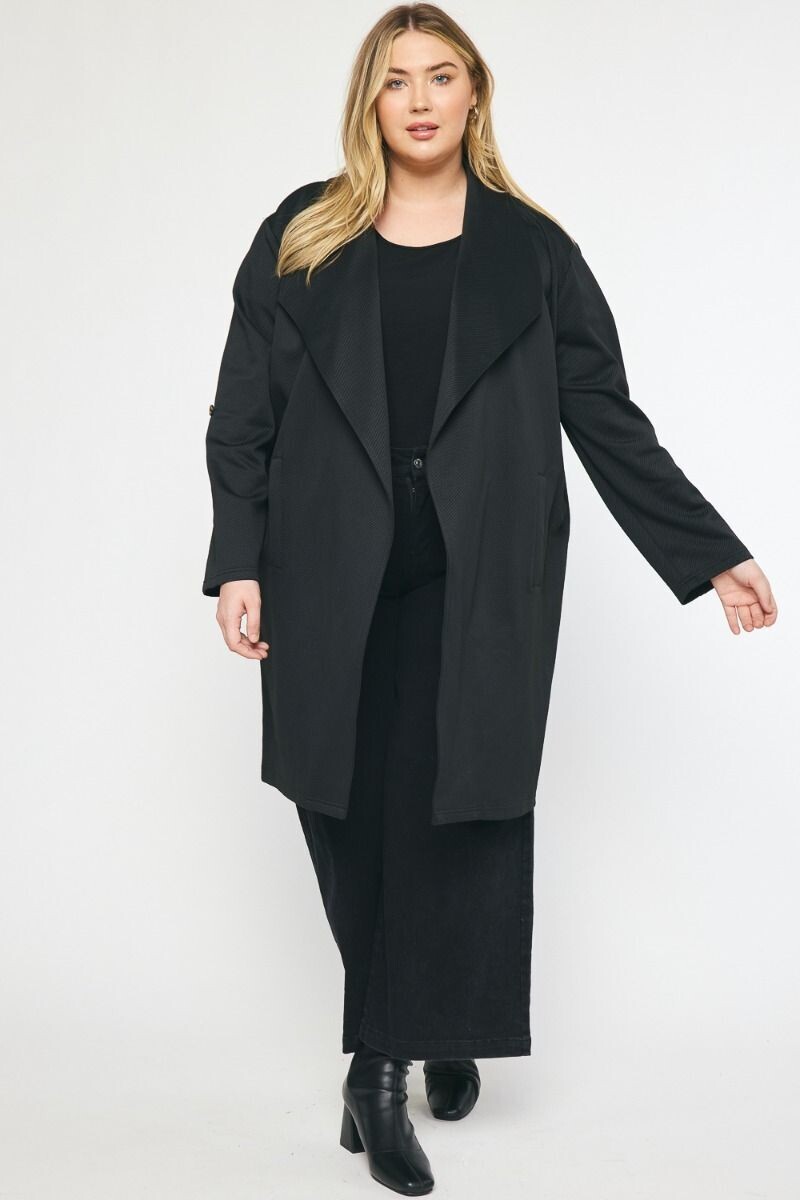 Be With Me Textured Jacket, CURVY