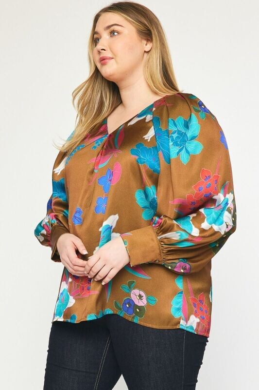 Just One More Print Top, CURVY