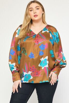 Just One More Print Top, CURVY