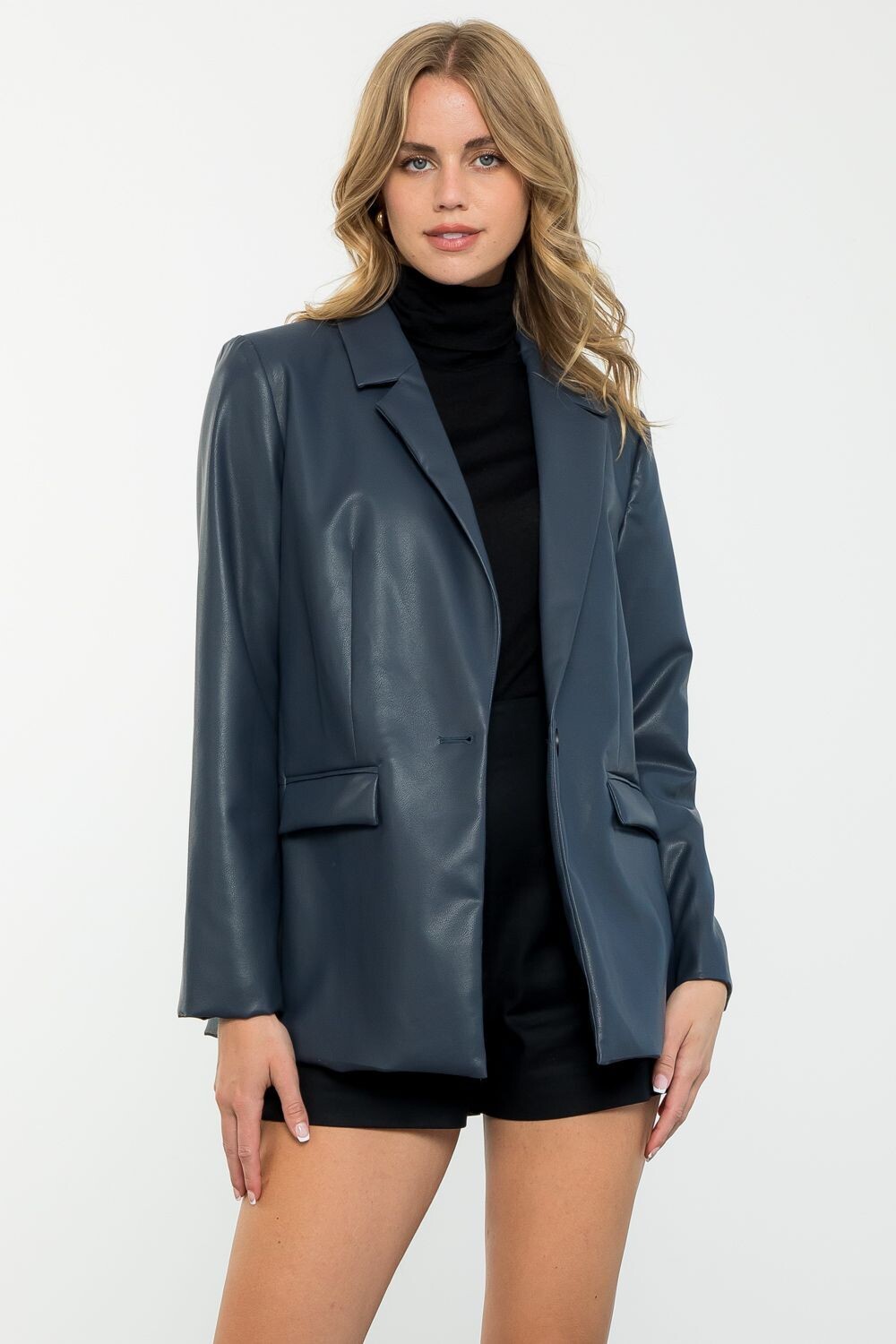 Get On Board Leather Blazer