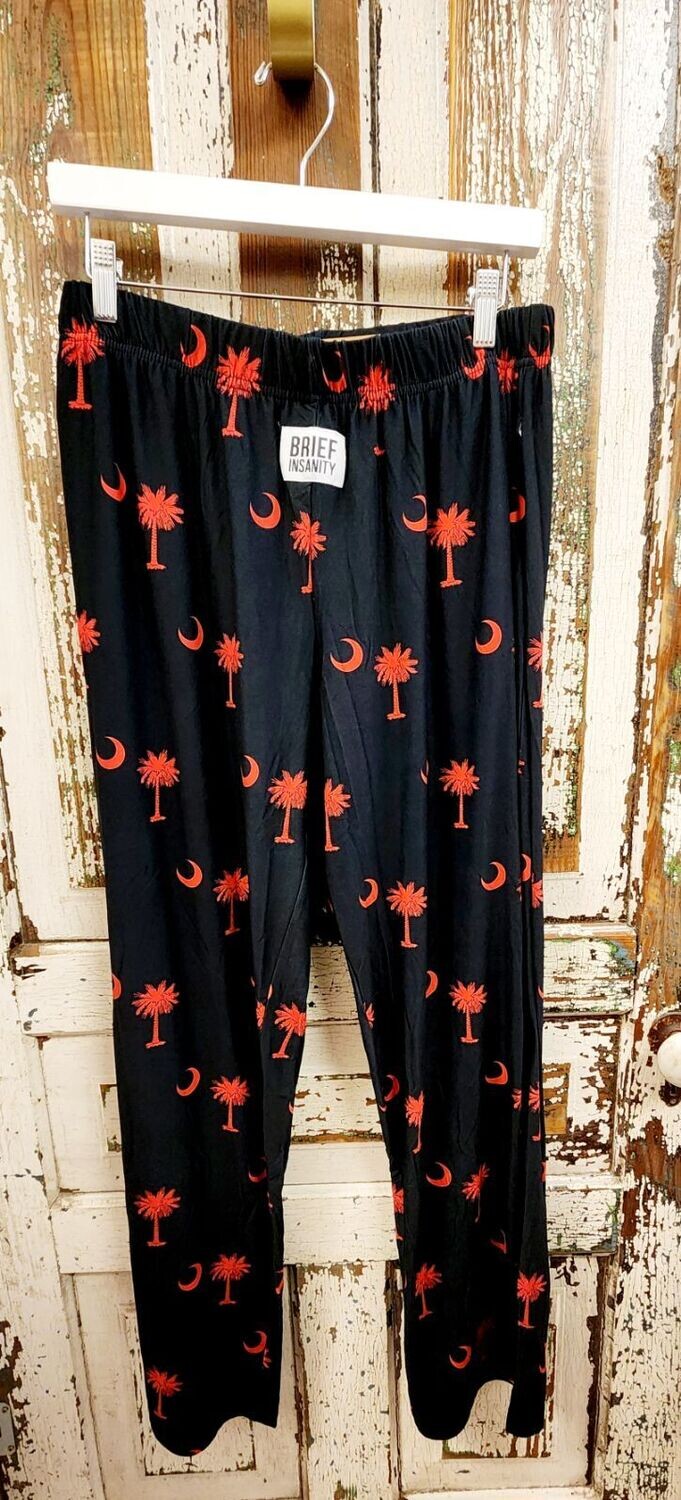 Brief Insanity Pajama Pants - Palmetto Blk/Red