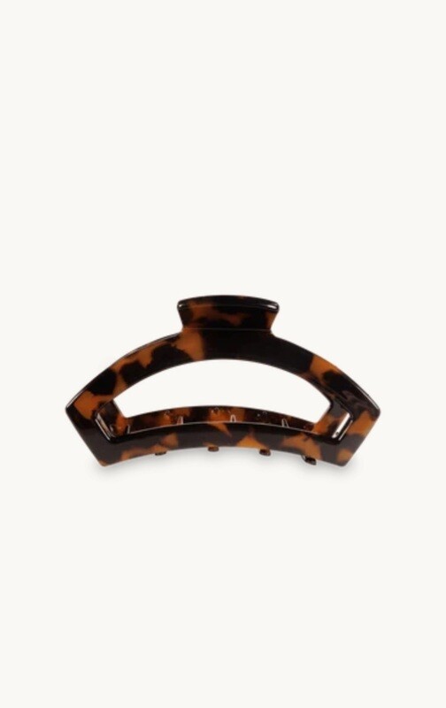 Teleties Open Hair Clip - Tortoise - Medium