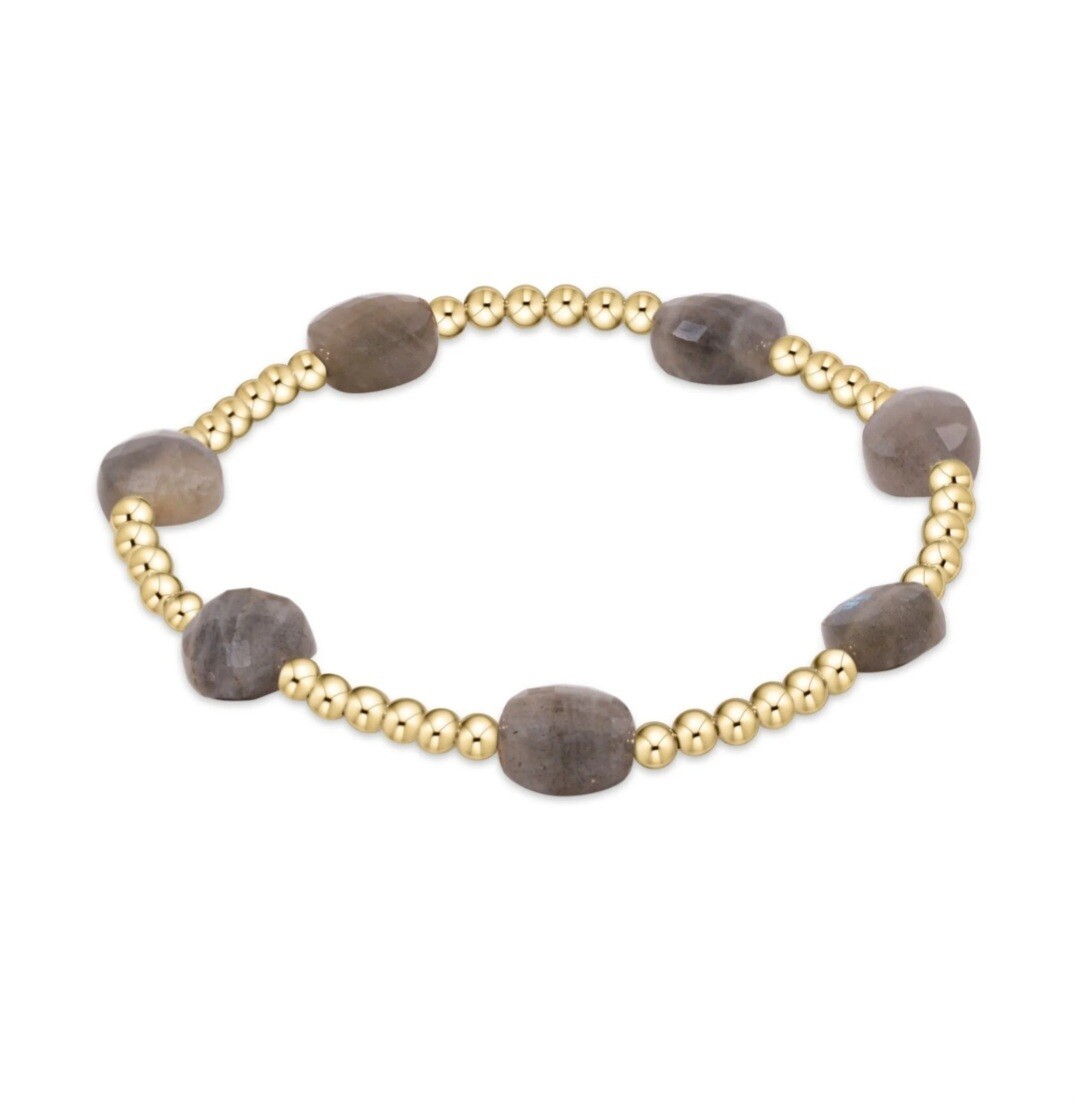 enewton Admire Gold 3mm Bead Bracelet - Labradorite