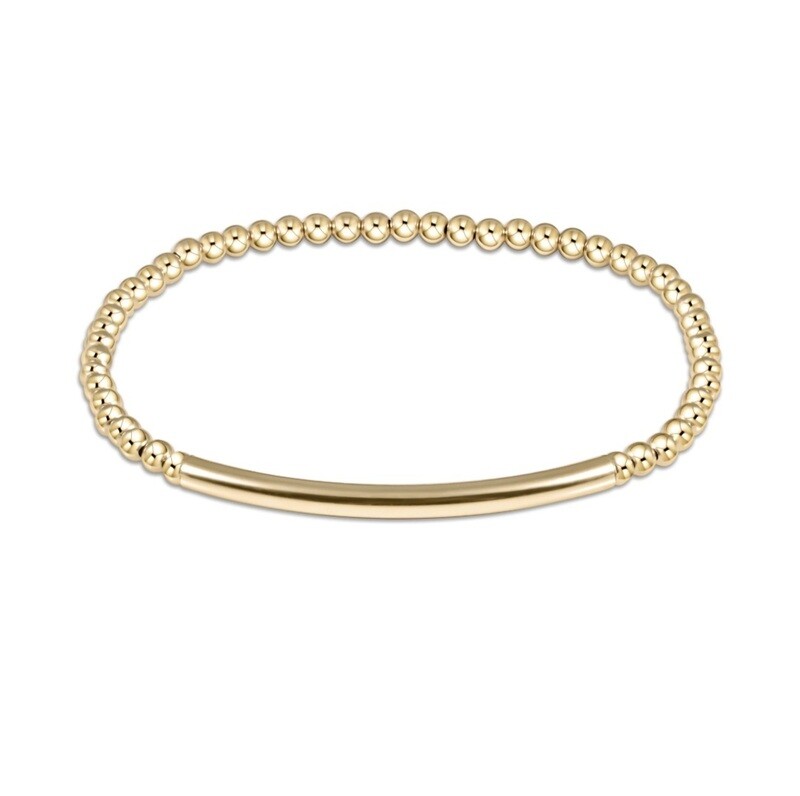 enewton Classic Gold 3mm Bead Bracelet - Bliss Bar Smooth 