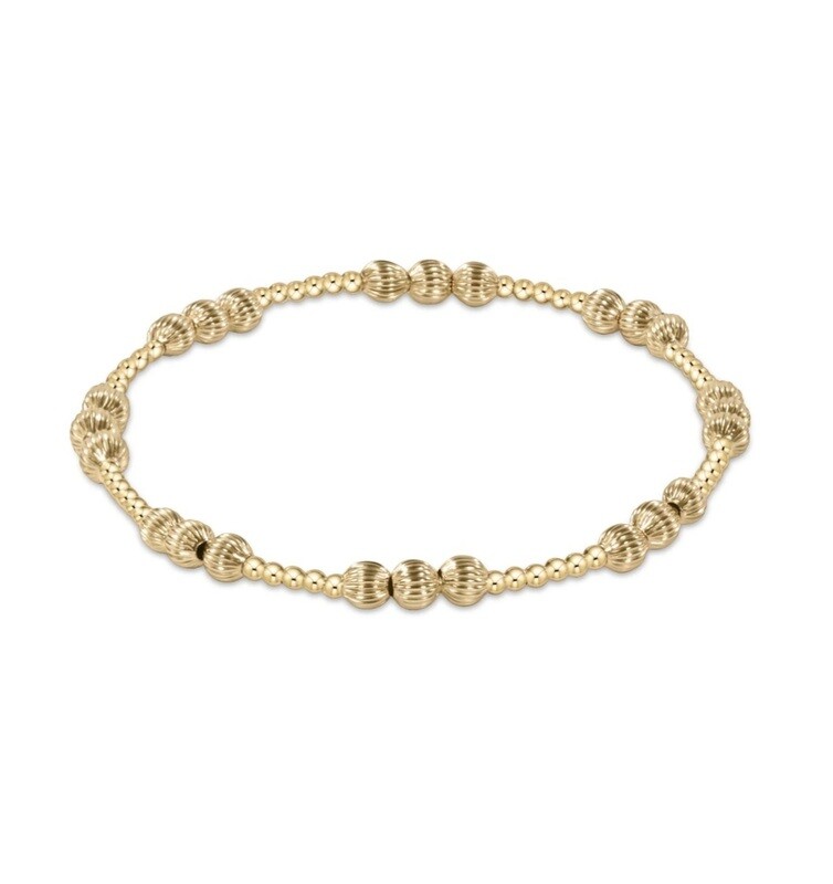 enewton Dignity Joy Pattern 4mm Bead Bracelet - Gold