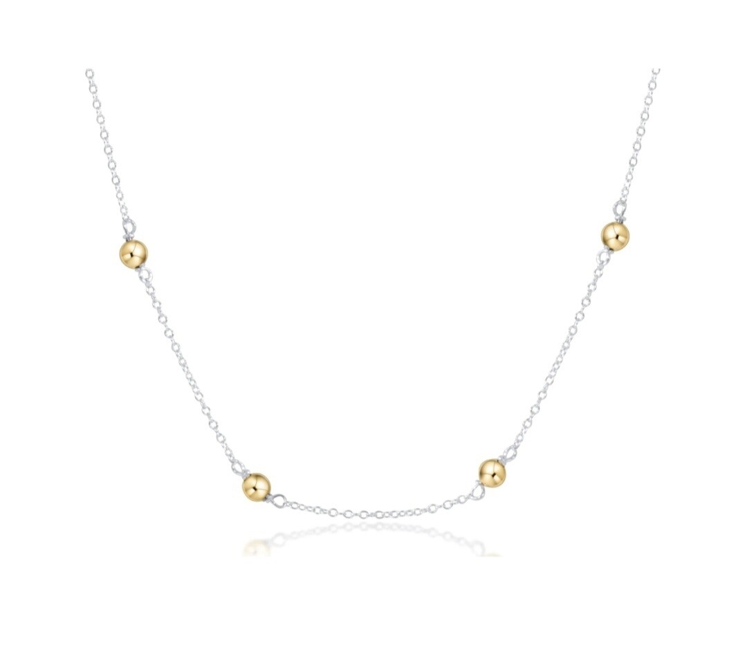 enewton Choker Joy Simplicity Chain Sterling 6mm- Mixed Metal