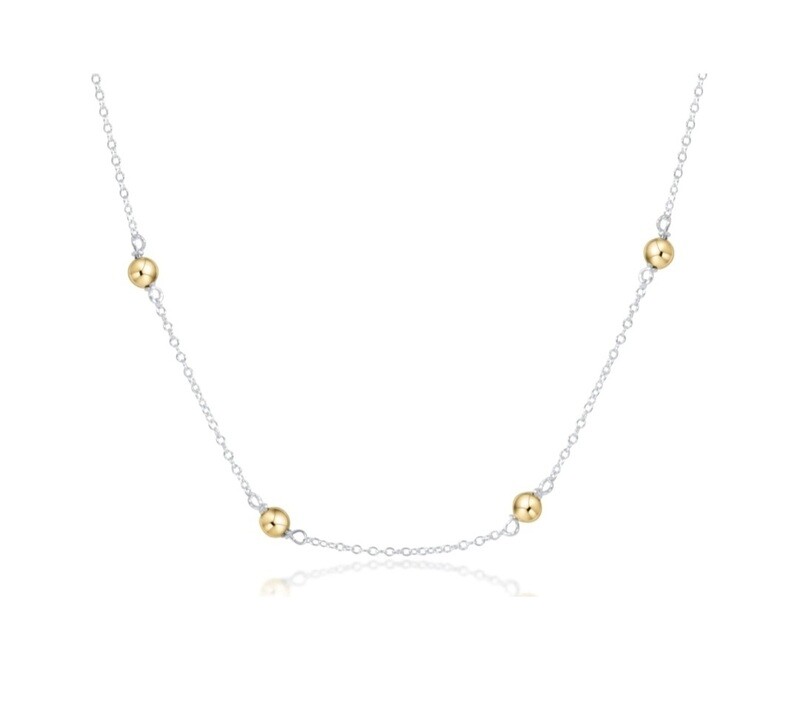 enewton Choker Joy Simplicity Chain Sterling 6mm- Mixed Metal