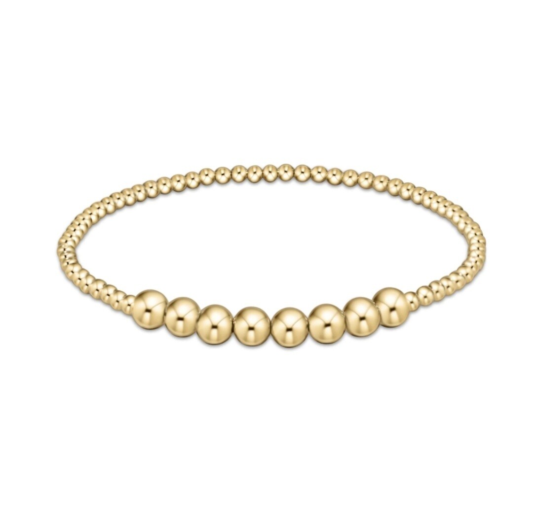 enewton Classic Gold Bracelet Bliss 2.5mm Bead Bracelet - 5mm Gold