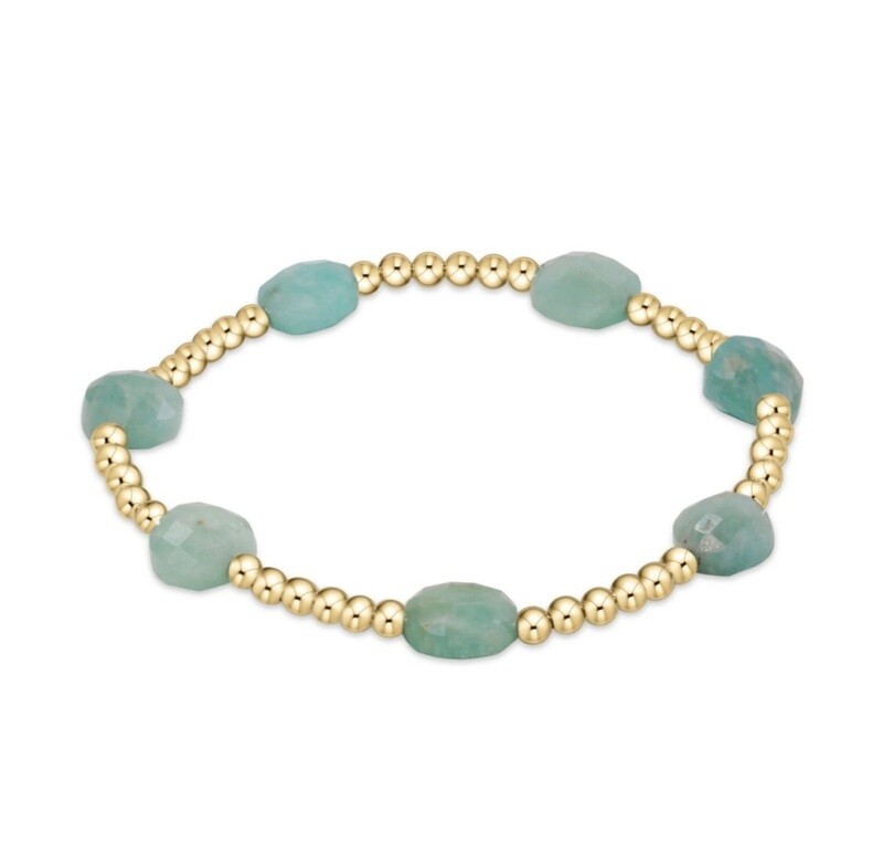 enewton Extends - Admire Gold 3mm Bead Bracelet - Amazonite