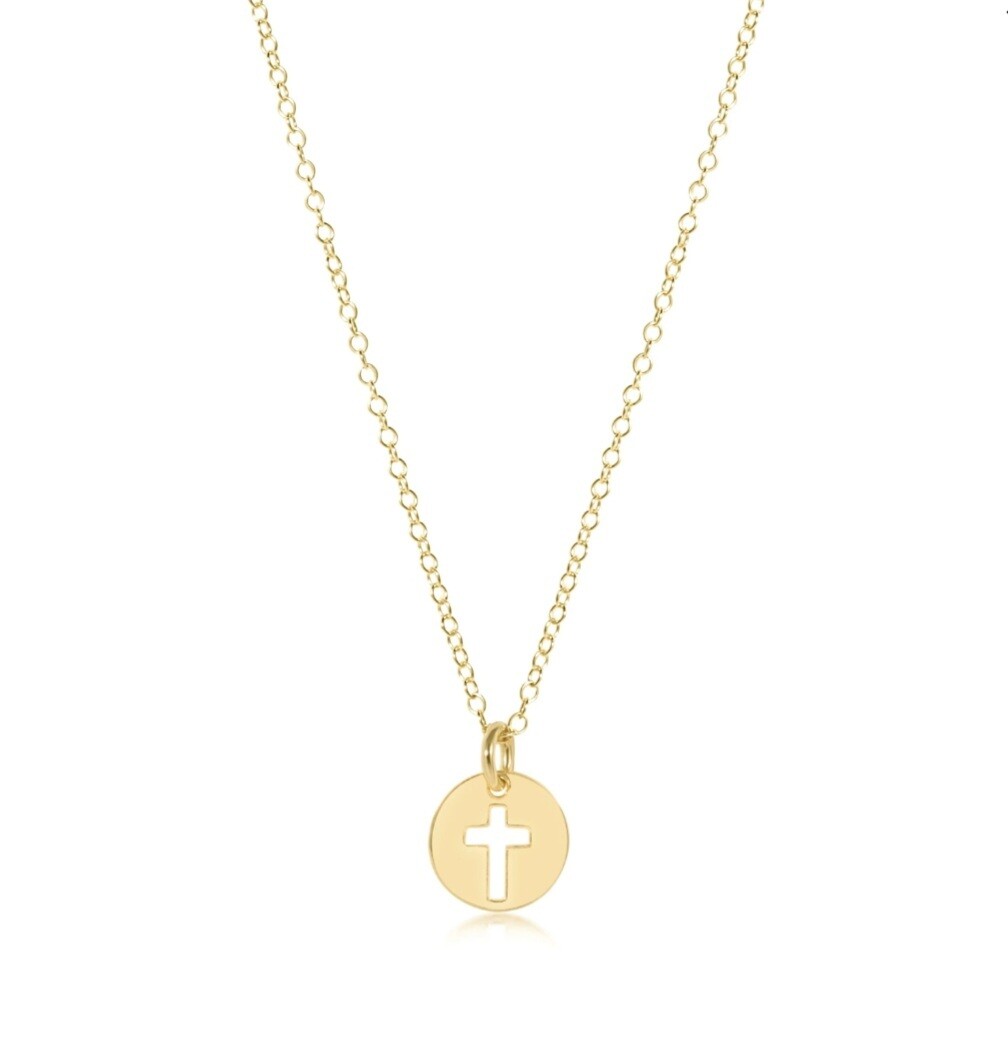 enewton 16&quot; Necklace Gold - Blessed Small Gold Disc