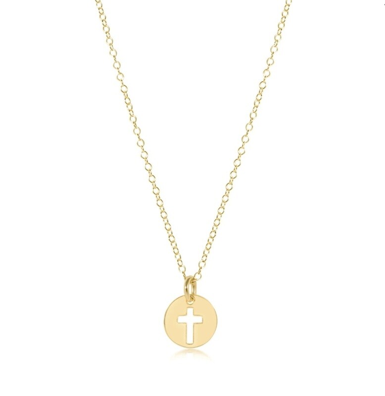 enewton 16&quot; Necklace Gold - Blessed Small Gold Disc