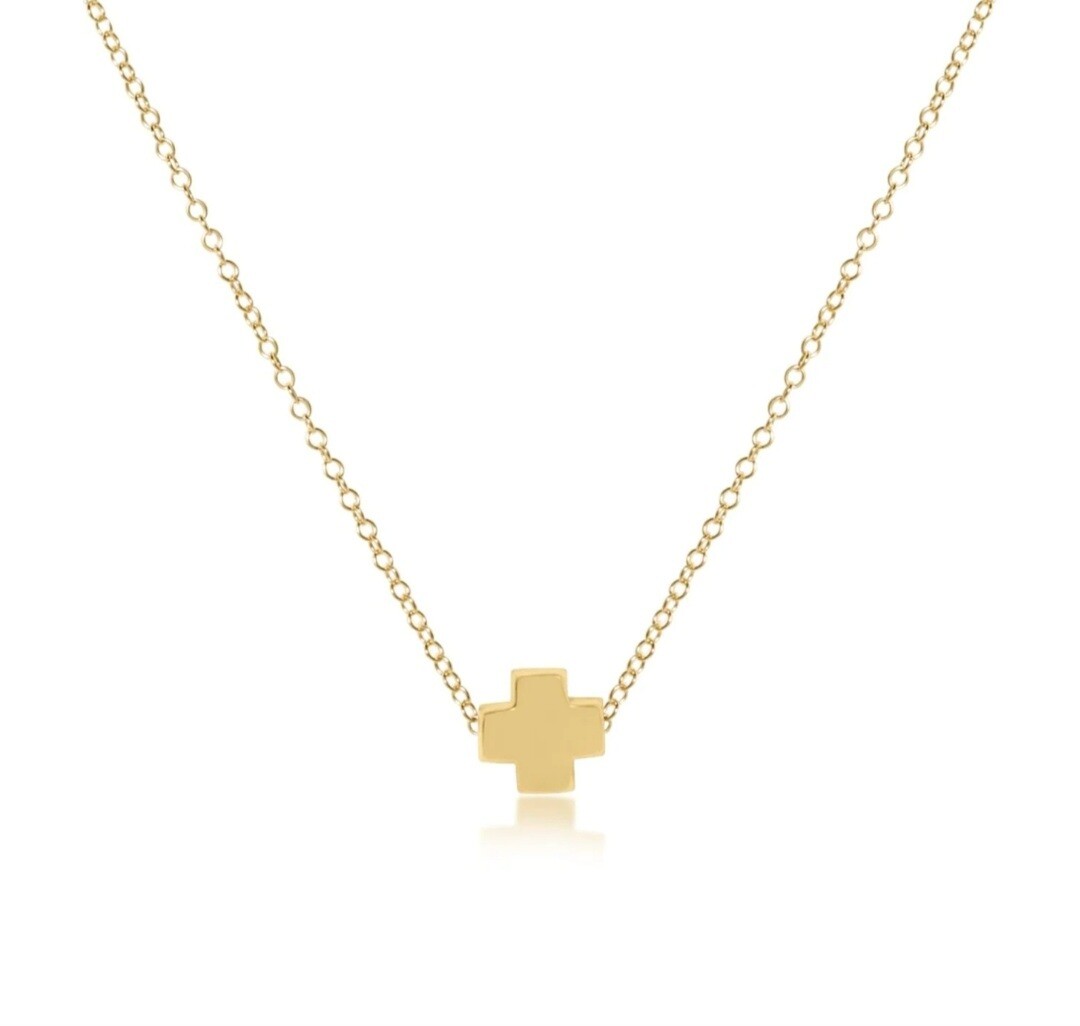 enewton 16&quot; Necklace Gold - Signature Cross Gold