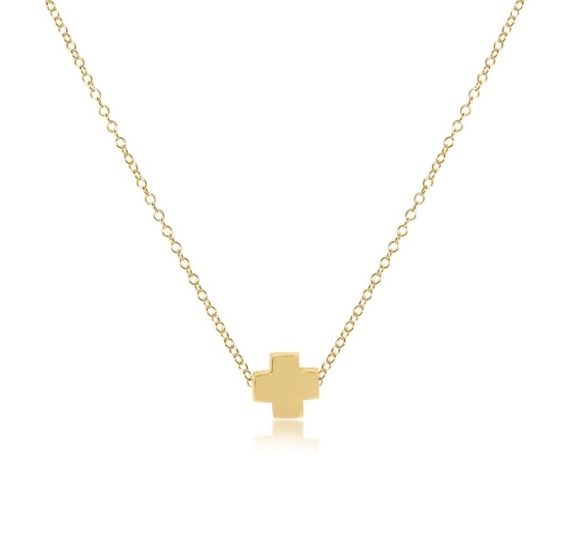 enewton 16&quot; Necklace Gold - Signature Cross Gold