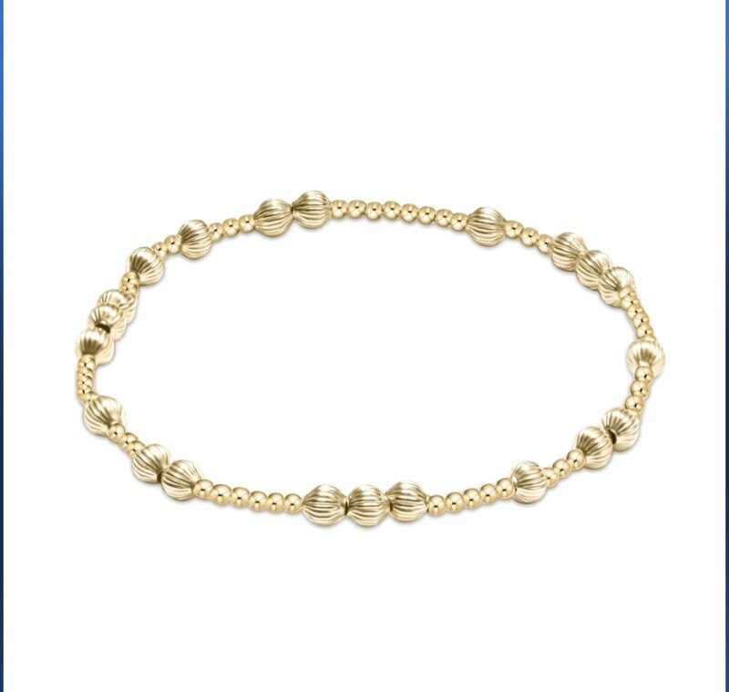 enewton Hope Unwritten Dignity 4mm Bead Bracelet - Gold 