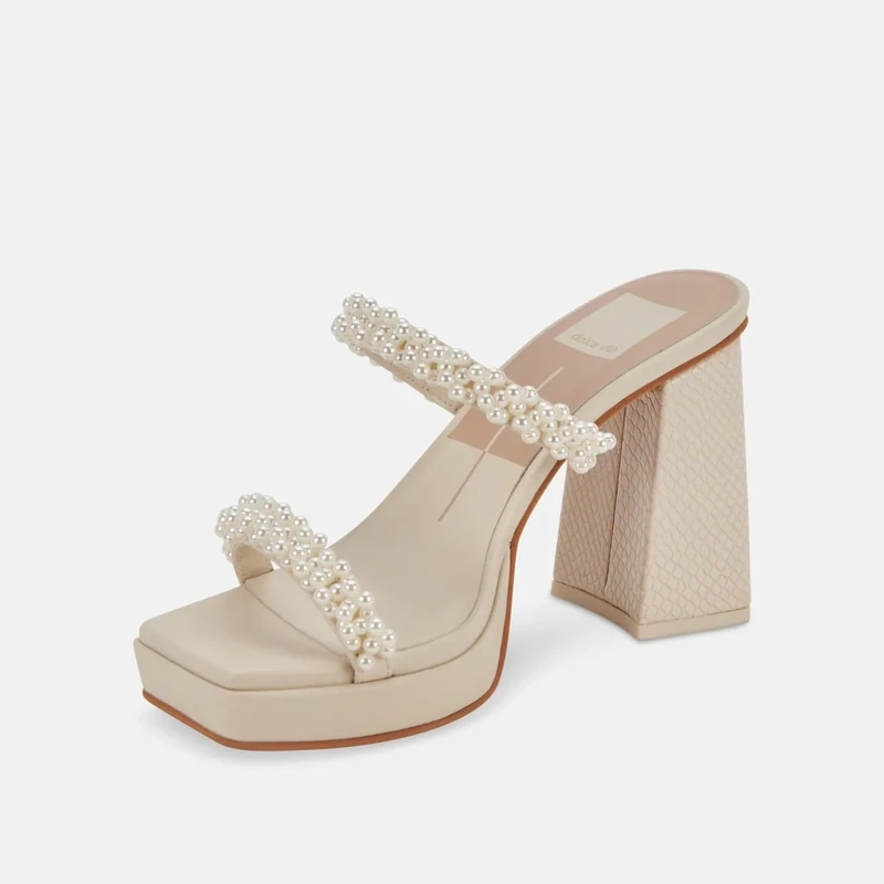 Dolce Vita Ariele Vanilla Pearl Heels