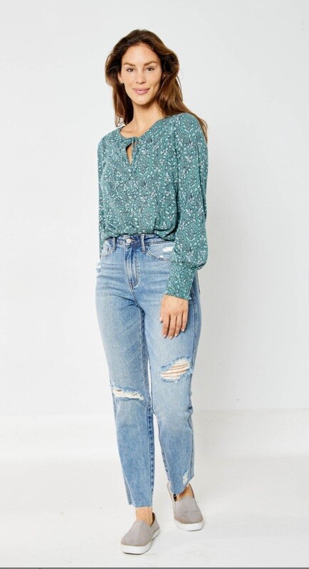 Judy Blue Good Times High-Waist Destroy Straight