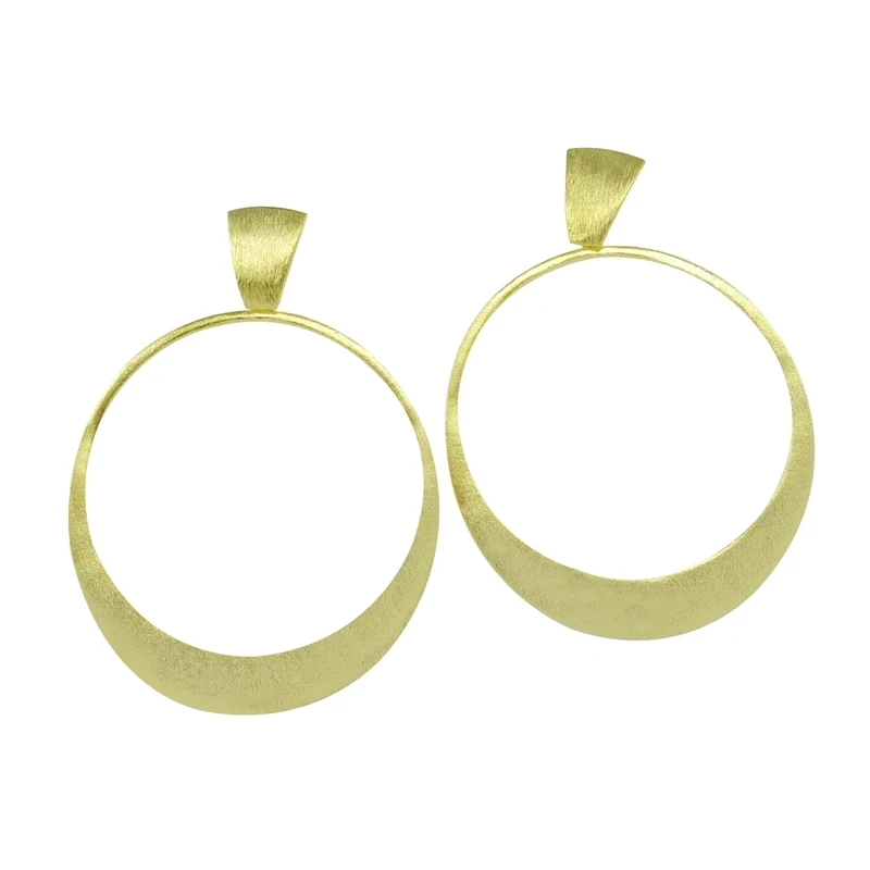 Betty Carre St. Barts Large Hanging Circle Earring