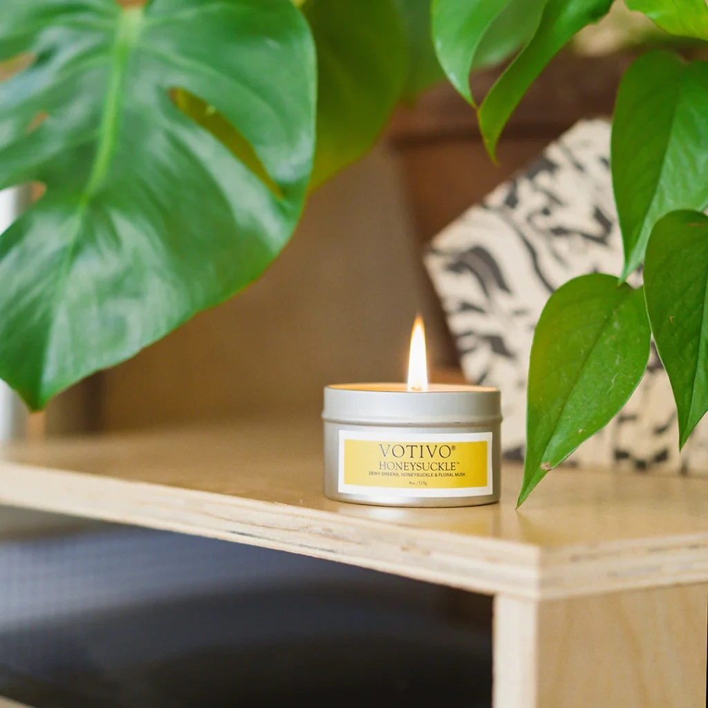 Votivo Honeysuckle 4oz Tin Candle